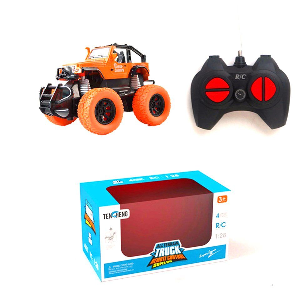 1:28 Mini RC Off-road Car Pull Back Model Electric Terrain Climbing Truck