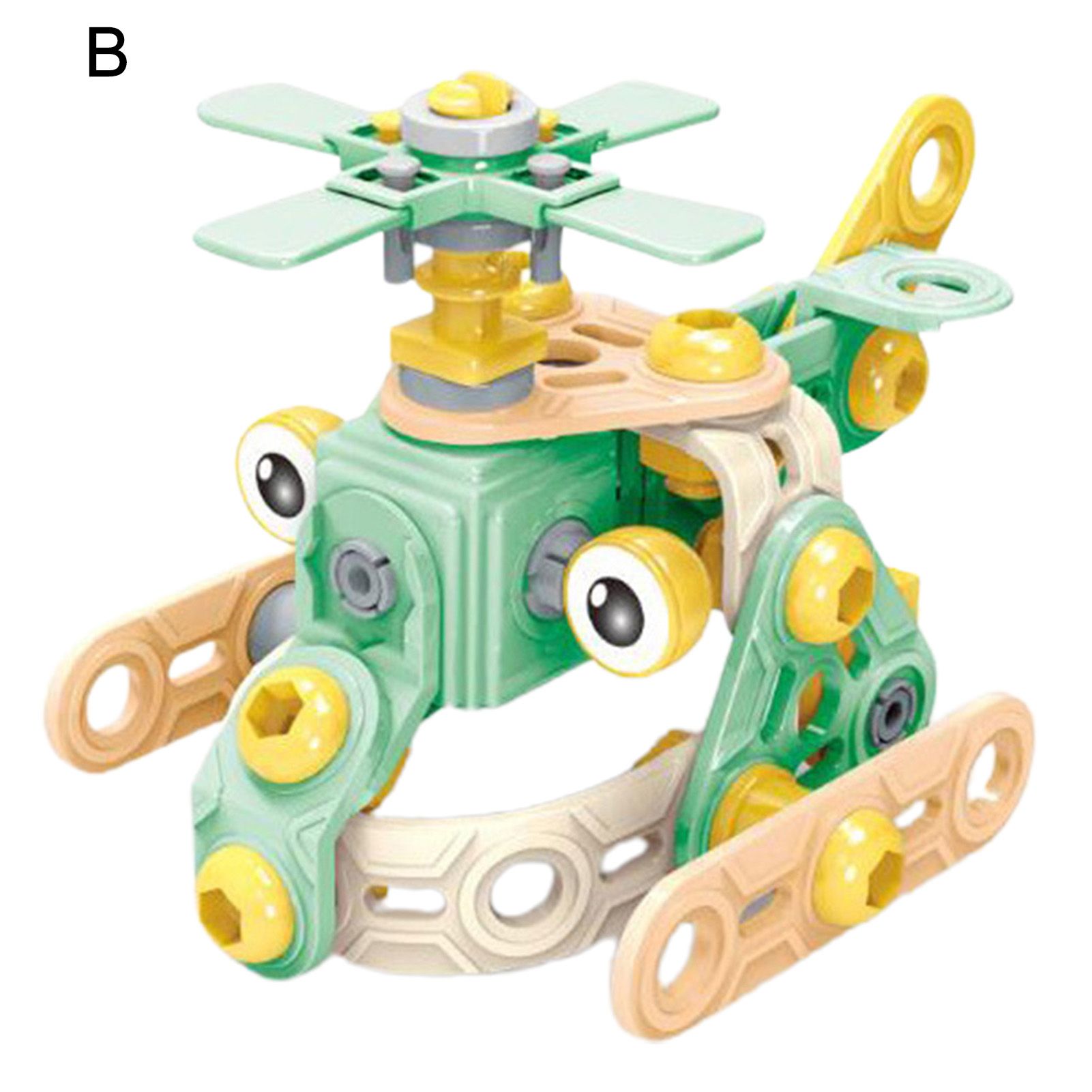 1Set Puzzle Blocks Cultivate Color Recognition Fun Plastic Motorcycle Combination Building Blocks for Children