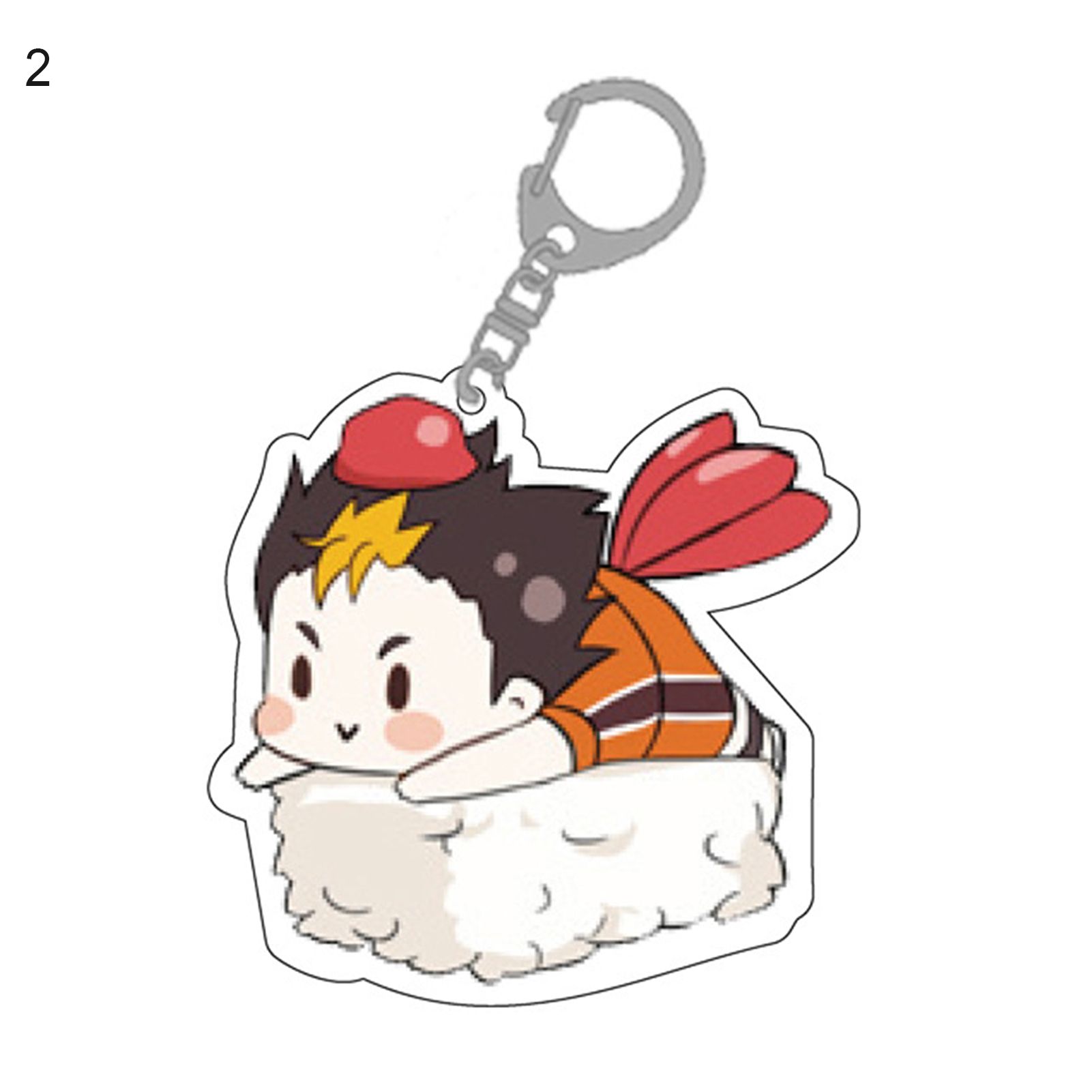 Anime Haikyuu Hinata Shoyo Acrylic Keychain Hanging Toy School Bag Pendant Gift
