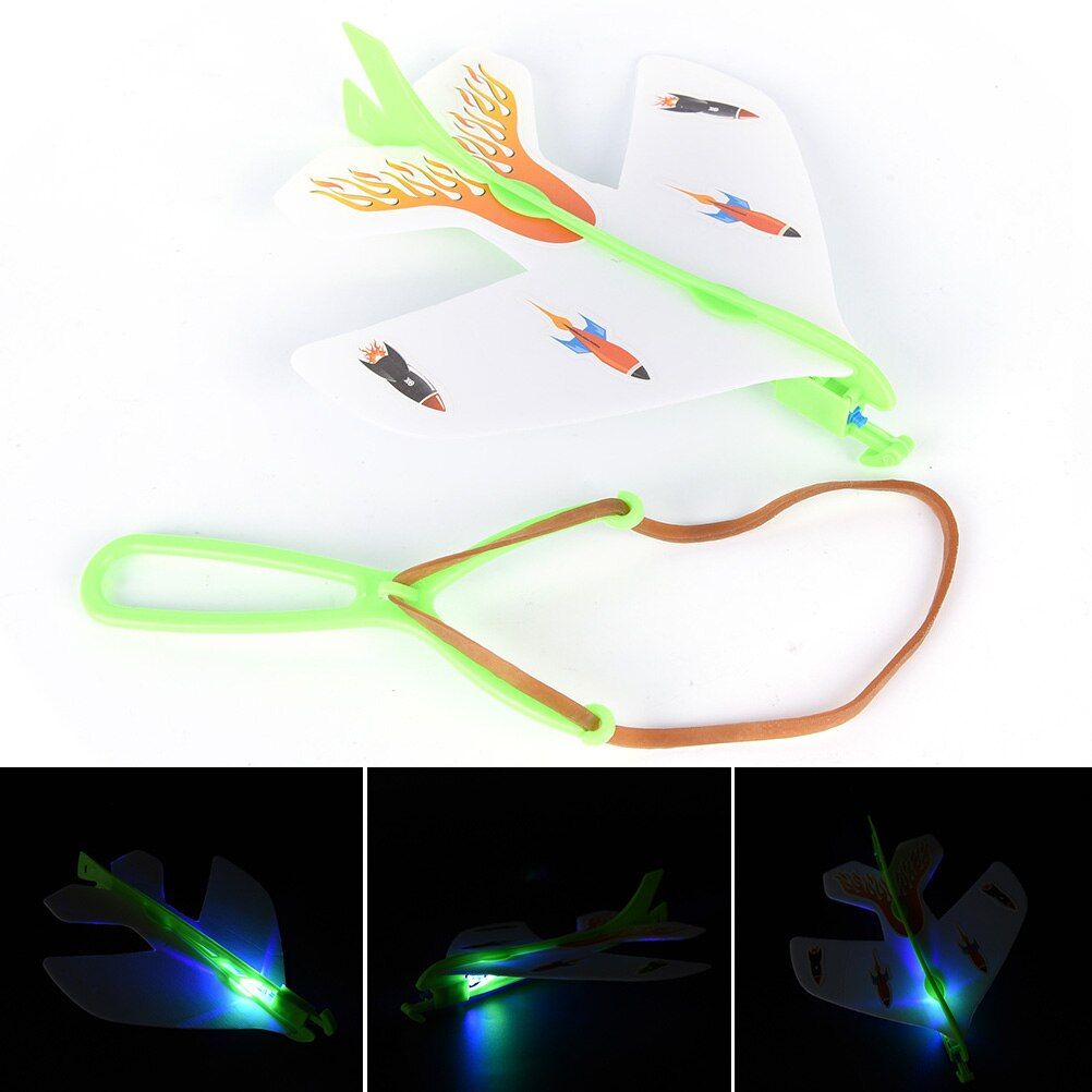 1PC Aircraft Model Educational Toy Best Gift For Children Color Random DIY Plastic Foam Elastic Rubber Powered Flying Plane Kit
