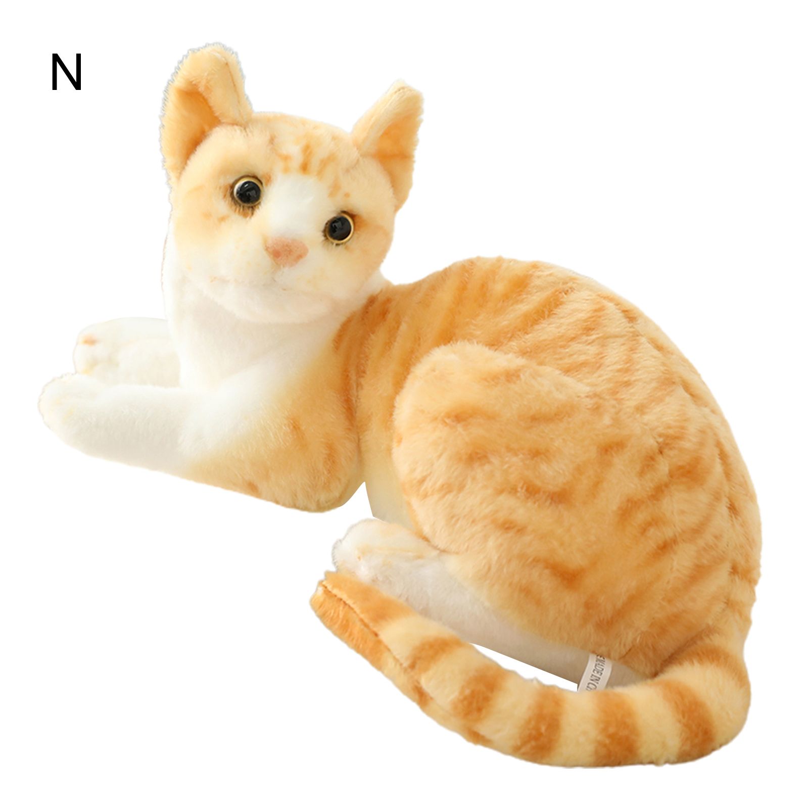 Livecity Simulation Cats Design Plush Stuffed Pillow Animal Cushion Sofa Decor Kids Toy
