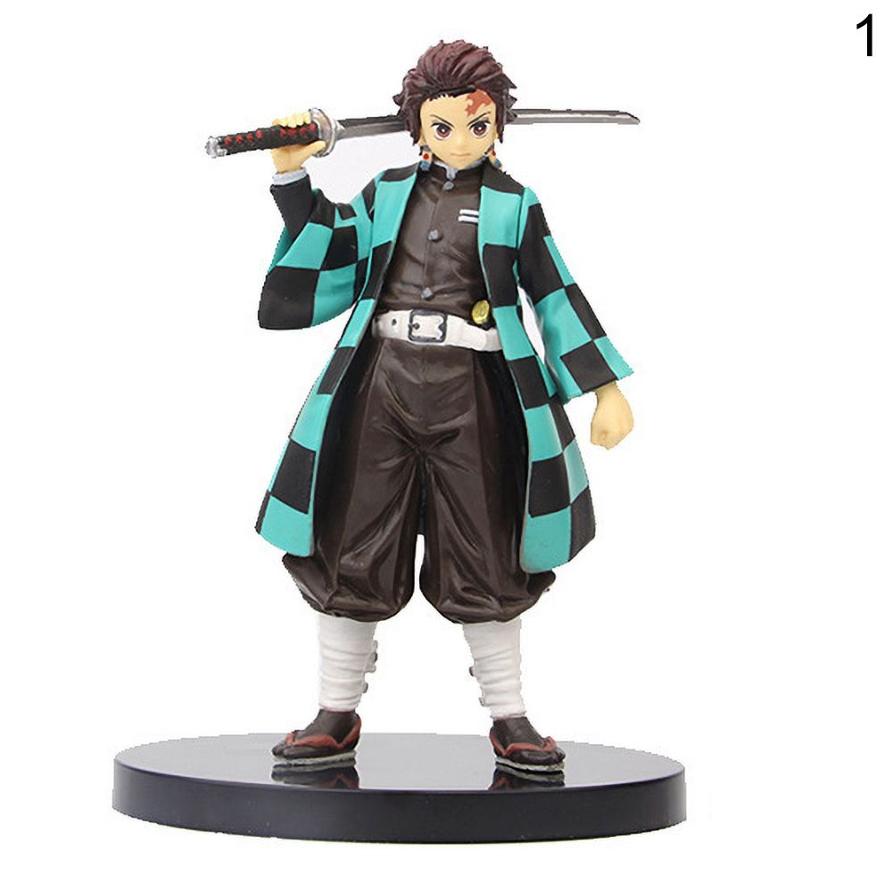 Anime Demon Slayer Inosuke Zenyi Kamado Tanjiro Nidouzi Model Figure Room Decor