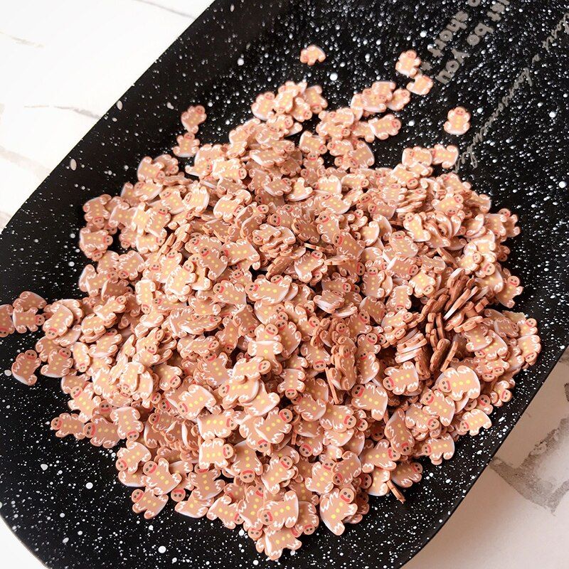 Boxi10g Polymer Clay Slime Additives Supplies Flower Star Hearts Slice Topping DIY Sprinkles For Clear Slime Clay