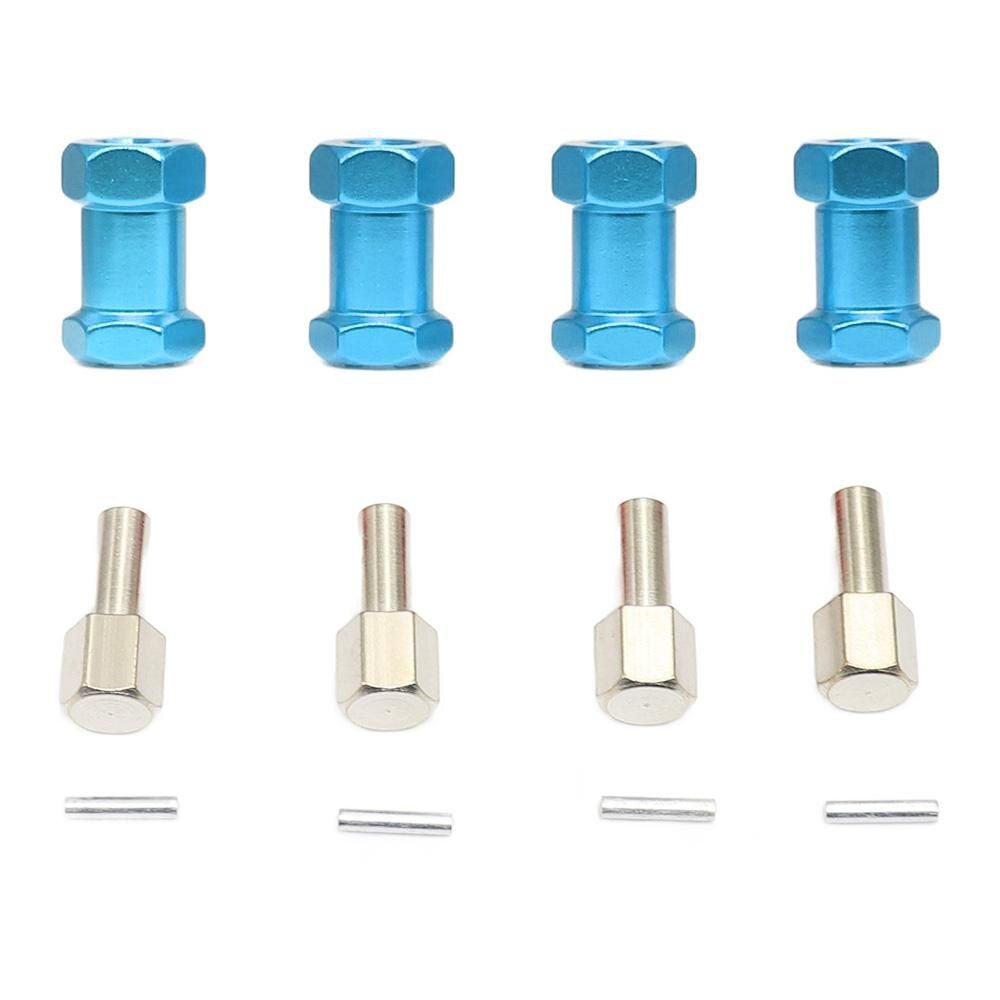 4pcs Aluminum RC Car 12mm Hex Wheel Hub Drive Adaptor 15/20/25mm Extension Combiner Coupler for 1/10 RC Crawler D90 Axial SCX10