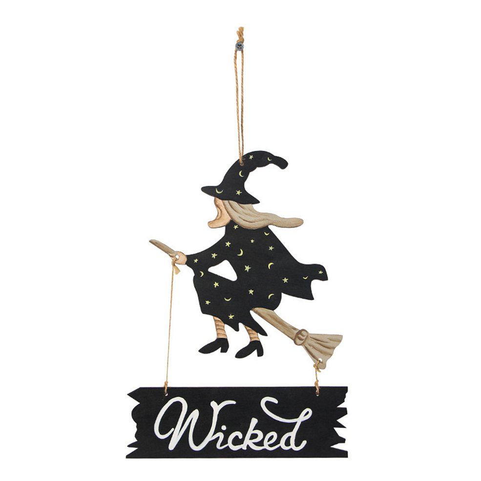 Cimiva Halloween Decorations Wall Decal Window Decor Party Supplies Halloween Wooden