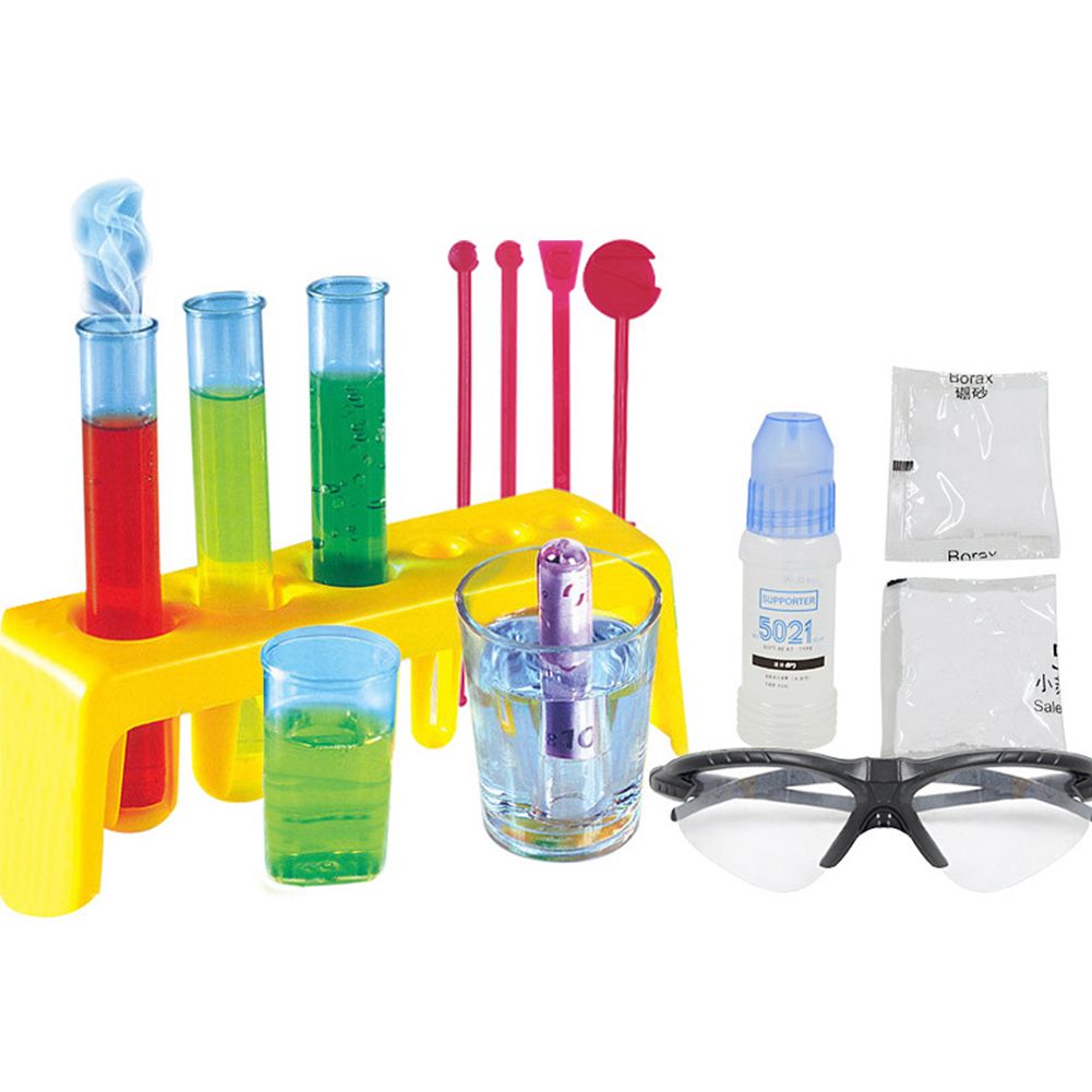 Kids Science Experiment Kit Goggles DIY Chemistry Lab Teaching Equipment Toy