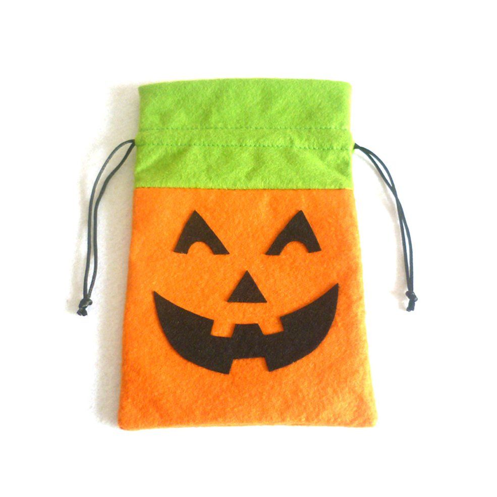 Cimiva Bag Pumpkin Black Cat White Ghost Bunch Pocket Ghost Festival Candy Bag