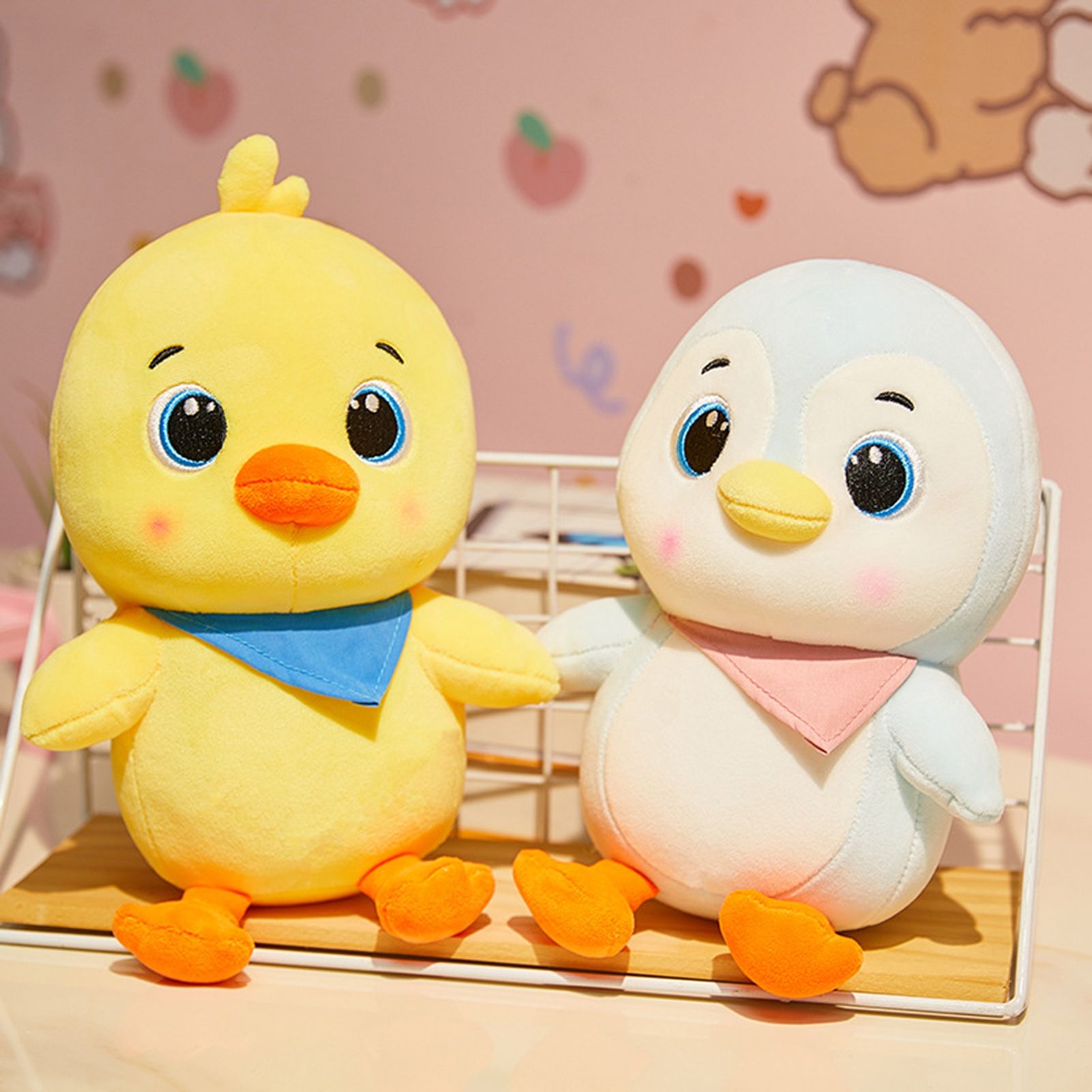 Greenhome Penguin Stuffed Toy High Simulation Strong Flexibility Decorative Toy Stuffed Penguin Chick Dinosaur Decor Toy for Anniversary