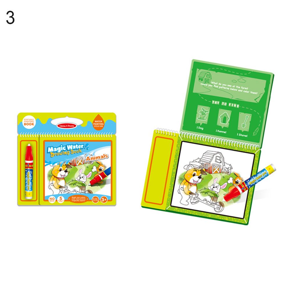 Magical Water Painting Book Reusable Children Graffiti Drawing Board Kids Gift