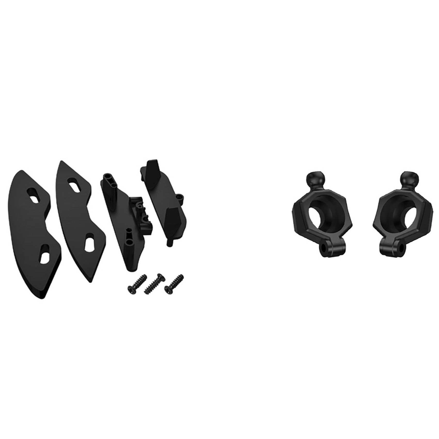 1set Front Bumper Assembly Anti-Collision Component & 2Pcs Rear Wheel Seat Hub Carrier for SG 1603 SG 1604 SG1603 SG1604