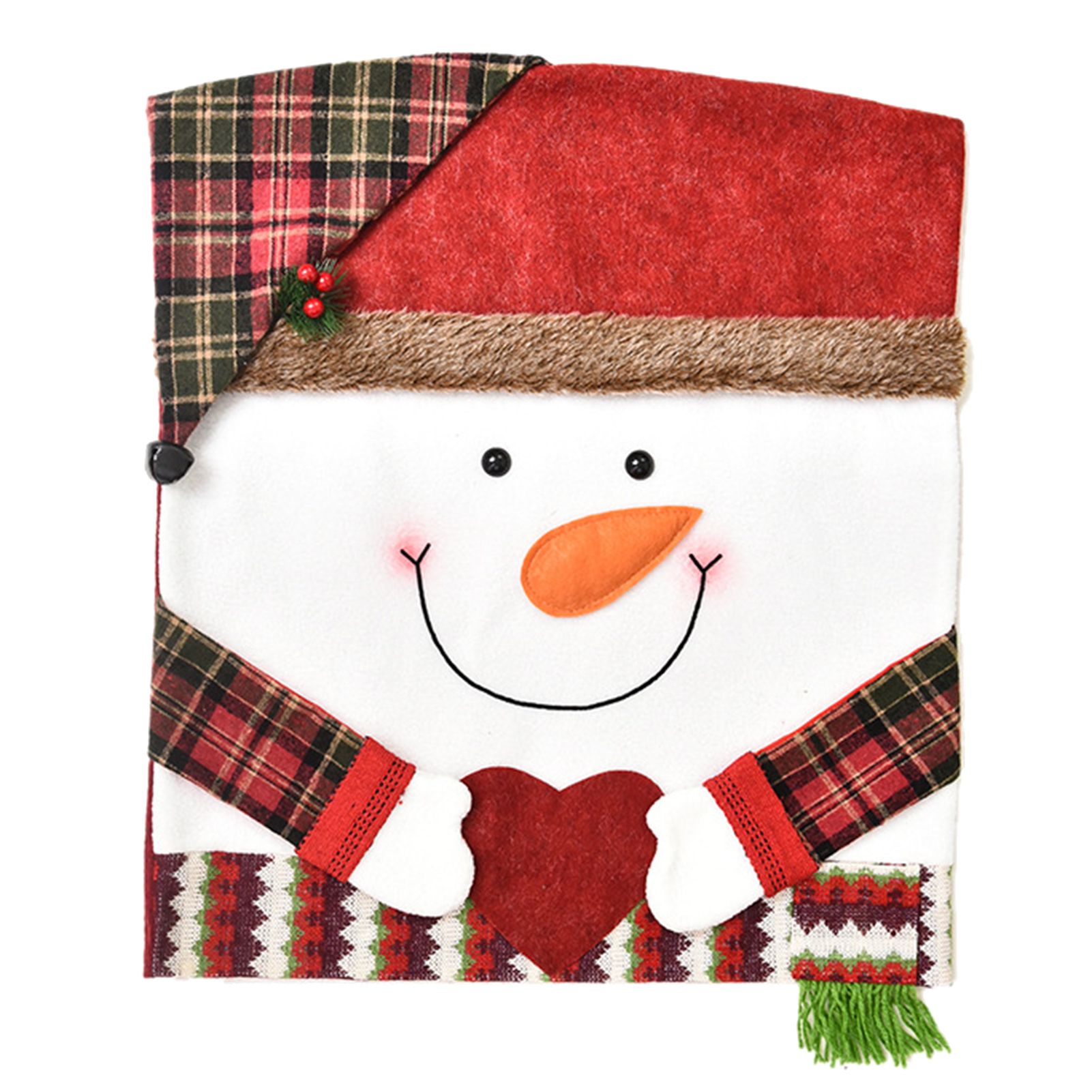 Christ Chair Slipcover Elk Pattern Snowman Chair Dust Cover