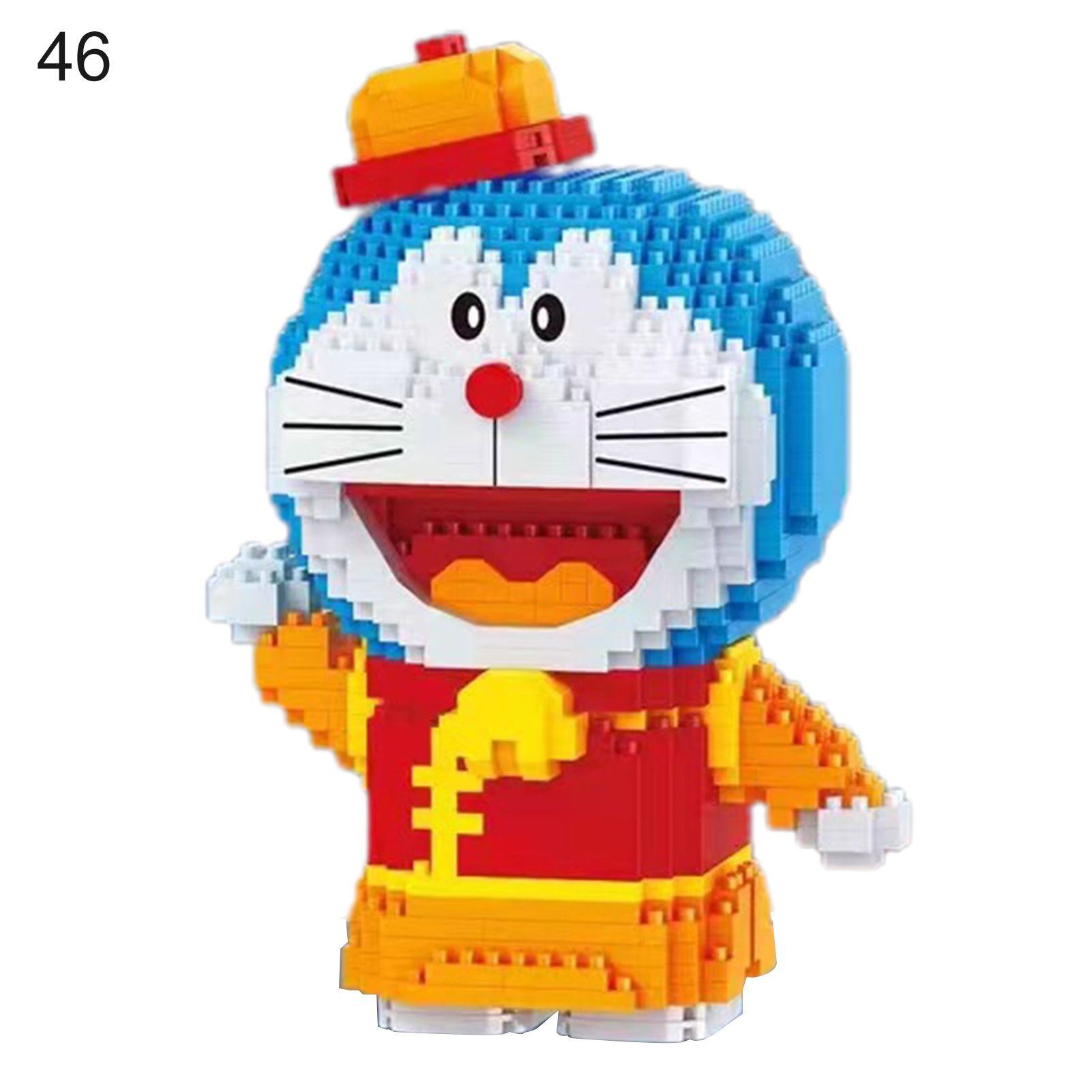 Assembly Model Toy Cute Facial Expression Anime Figure Doraemon Building Bricks