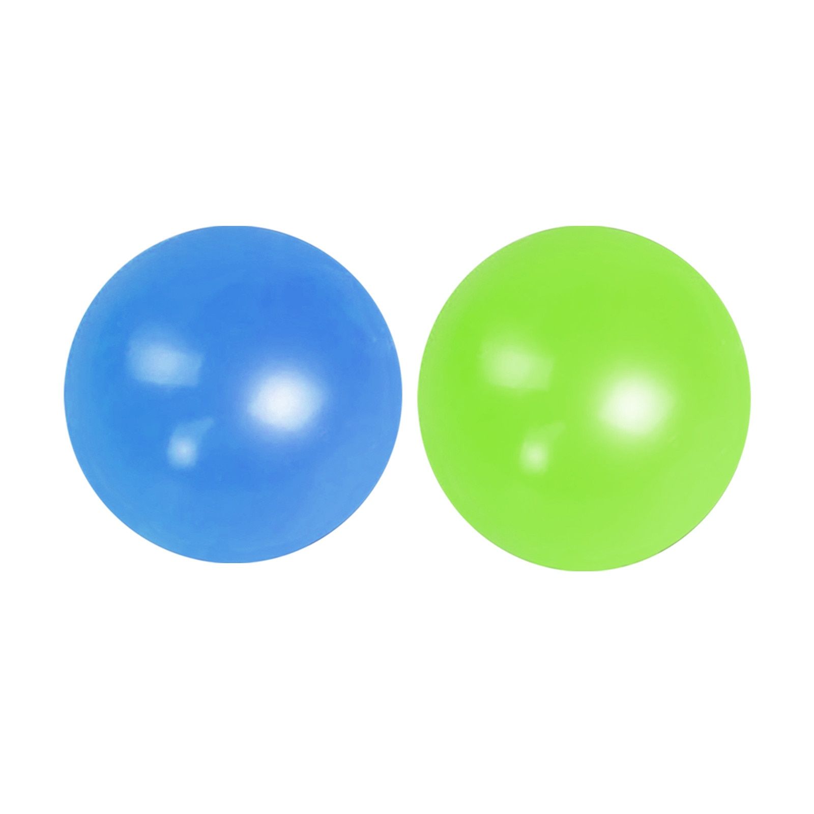 4pc Stick Wall Ball Glowing Globbles Fidget Toy Squash Xmas Sticky Target Ball Stress Ball Decompression Throw Novelty Kids Gift
