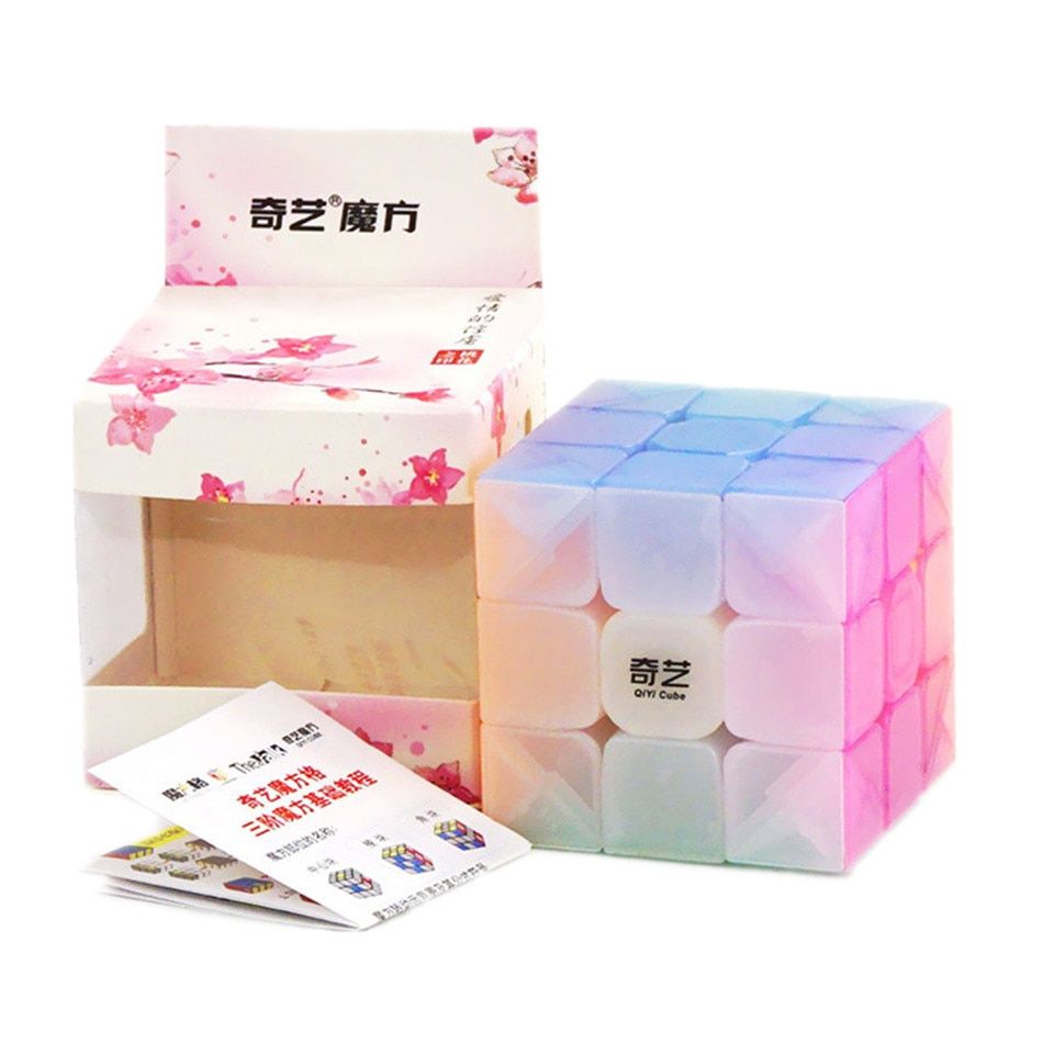 QiYi Warrior W 3x3x3 Jelly Cube Speed Cube 3X3 3Layers Speed Cube Professional Puzzle Toy For Children Kids Gift Toy