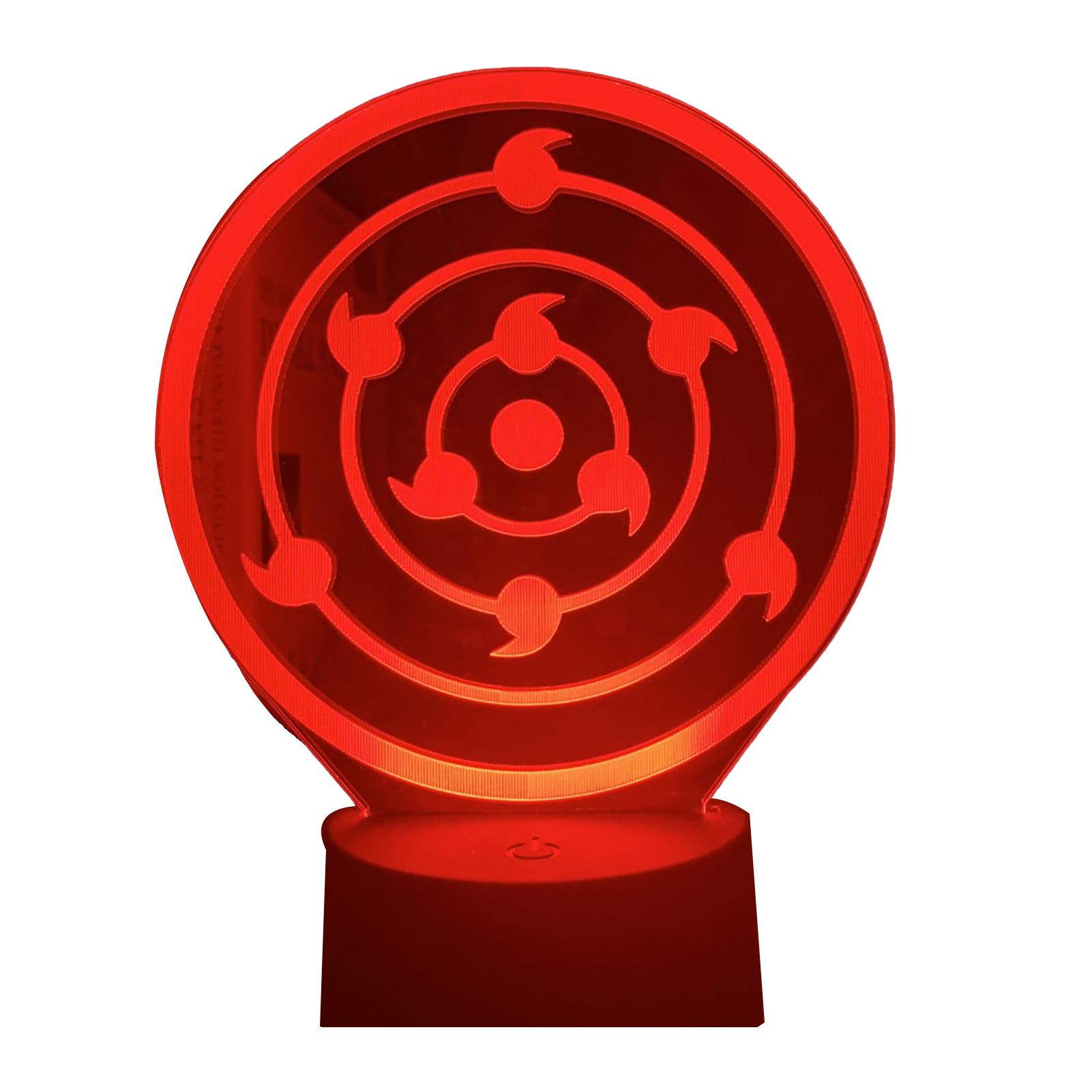 Light Lamp Itachi Uchiha Design Remote Control Function Acrylic 3D LED USB Eye-protecting Naruto Nightlight for Christmas