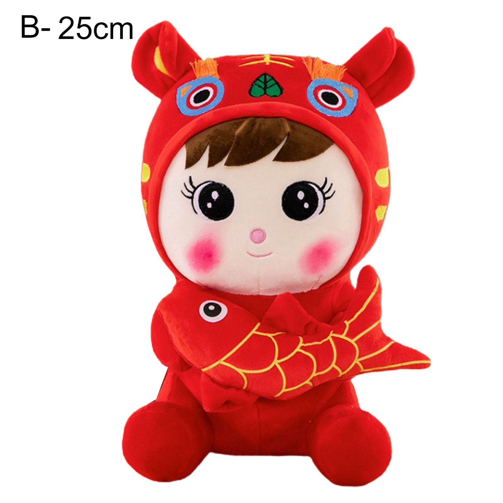 Chinese New Year Toys Festive Collectable New Year Gift Collection Chinese Zodiac Baby Tiger Costume Plush Toy for Decor