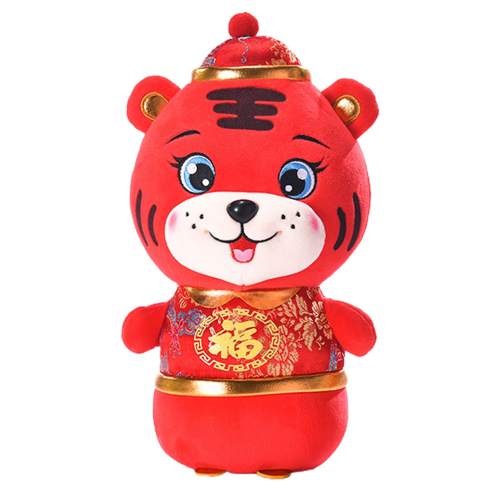Chinese New Year Tiger Fine Workmanship 2022 Collection Chinese Zodiac Tiger Plush Toy