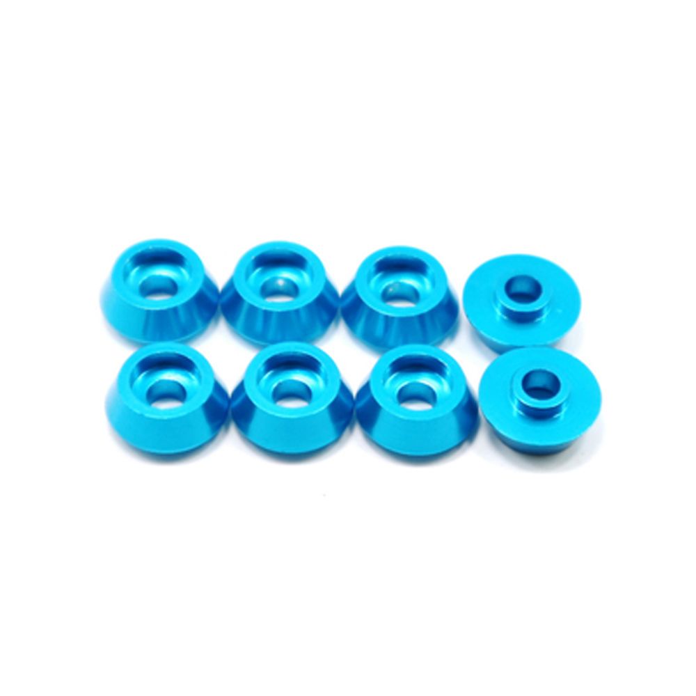 8Pcs Metal Connecting Rod Screw Gasket Shim Washer Rest for WPL C14 C24 C34 C44 MN D90 D91 D99S RC Car,Blue(null)