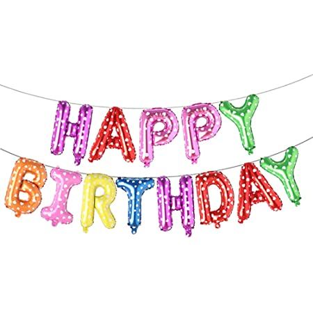 Happy Birthday Foil Banner Decoration Item