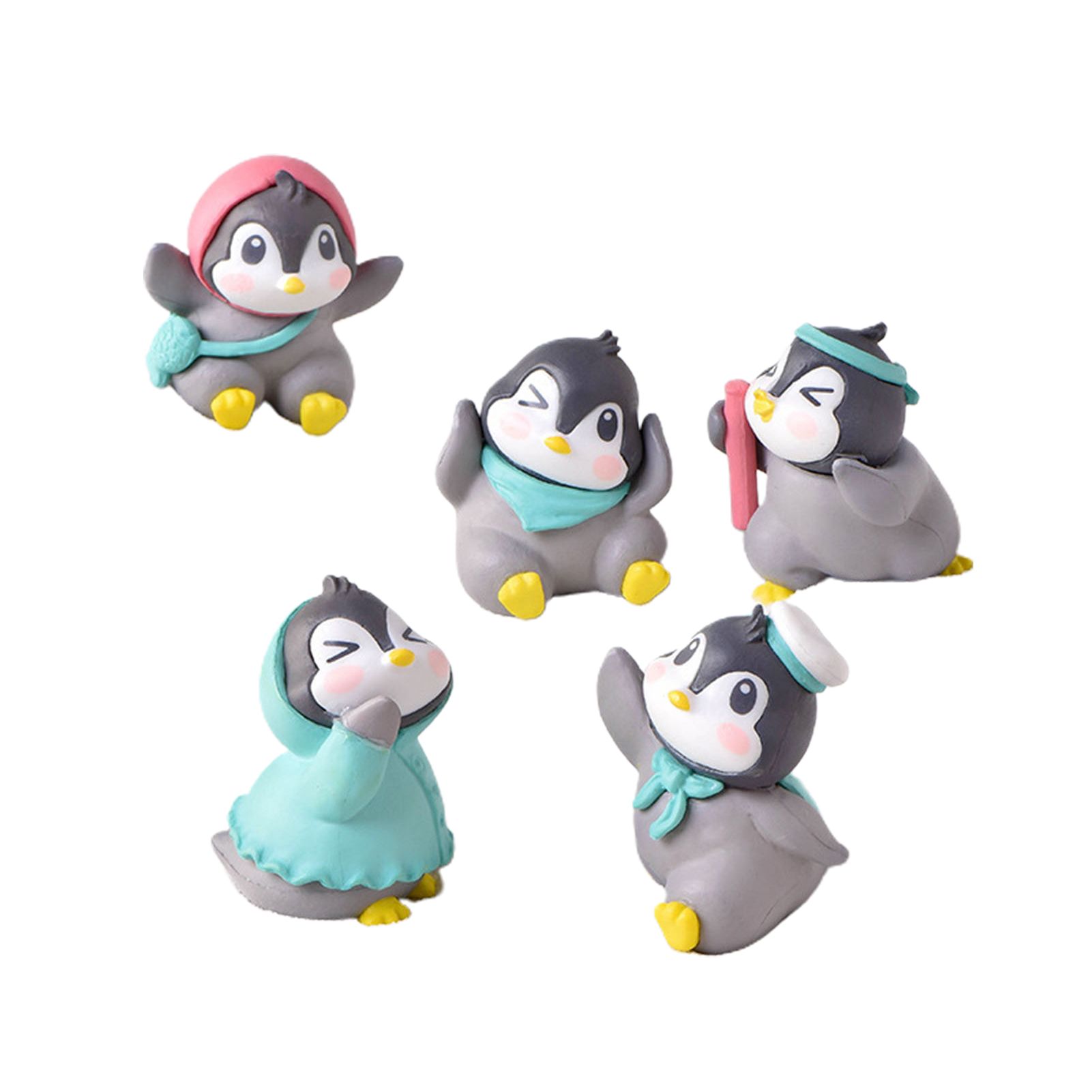 Desktop Ornament Lovely Penguin Figurine Garden Fairy Decor