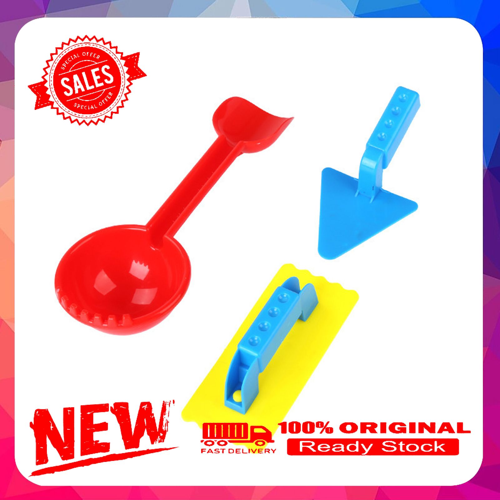 Snowball Clamp Clip Cartoon Kids Funny Fight Toy Plastic Outdoor Snowball Maker Clip for Skiing
