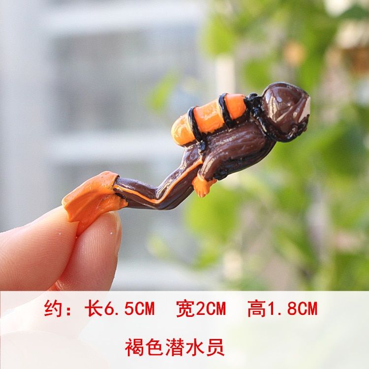 Miniatures Ocean Diving Diver Action Figures Model Underwater World Sea Turtle Explore Dive Decoration Accessories Figurine Toys