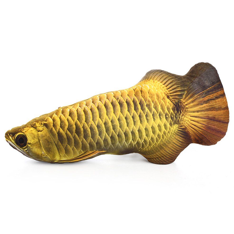 Creative 3D Fish Shape Cat Toy Simulation Plush Fish Pet Catnip Fish Pillow