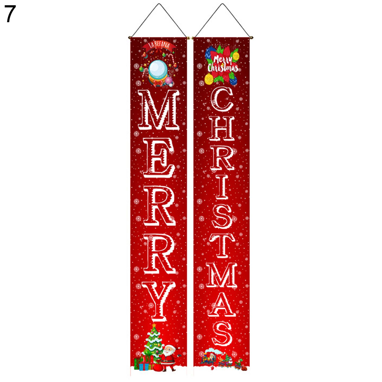 Christmas Banner Letter Print Windows Wall Christmas Welcome Sign