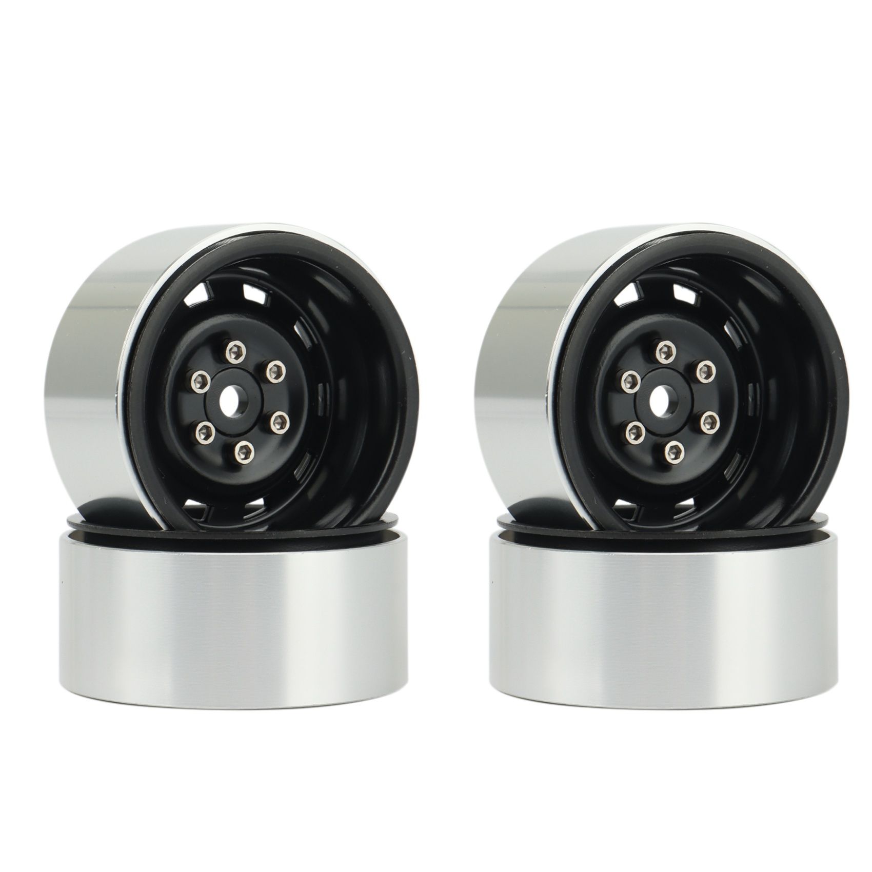 4PCS Rally 1.9 Metal Beadlock Wheel Hub Rim for 1/10 RC Crawler Axial SCX10 90046 AXI03007 Traxxas TRX4 RC4WD D90,3