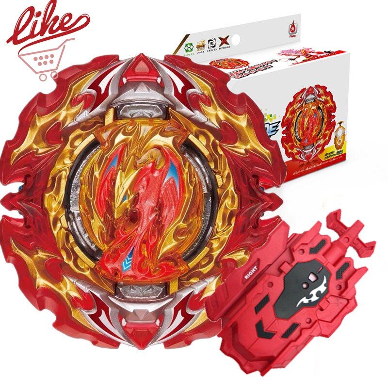 Laike Beyblad B-191 02 Prominence Phoenix  DB Dynamite Battle Bey with Launcher B191 02 Spinning Top Toys for Children