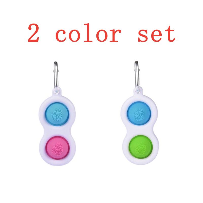 Simple Dimple Fidget Toys Popit Bubble Antistress For Children Pops Fidget Toys Kit Education Simple Dimple Fidget Toy