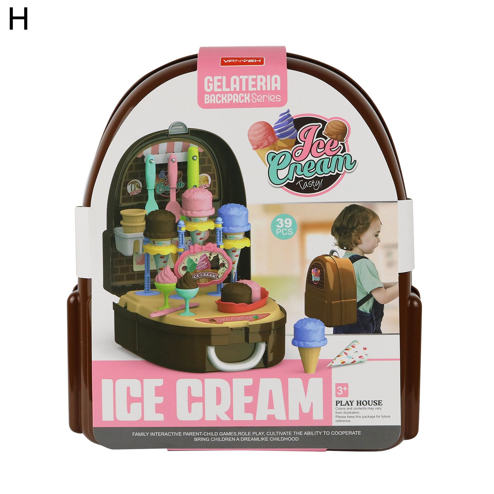 1 Set Play House Toys Simulation Pretend Play Plastic Play House Backpack Toy Children Gift for Cosplay