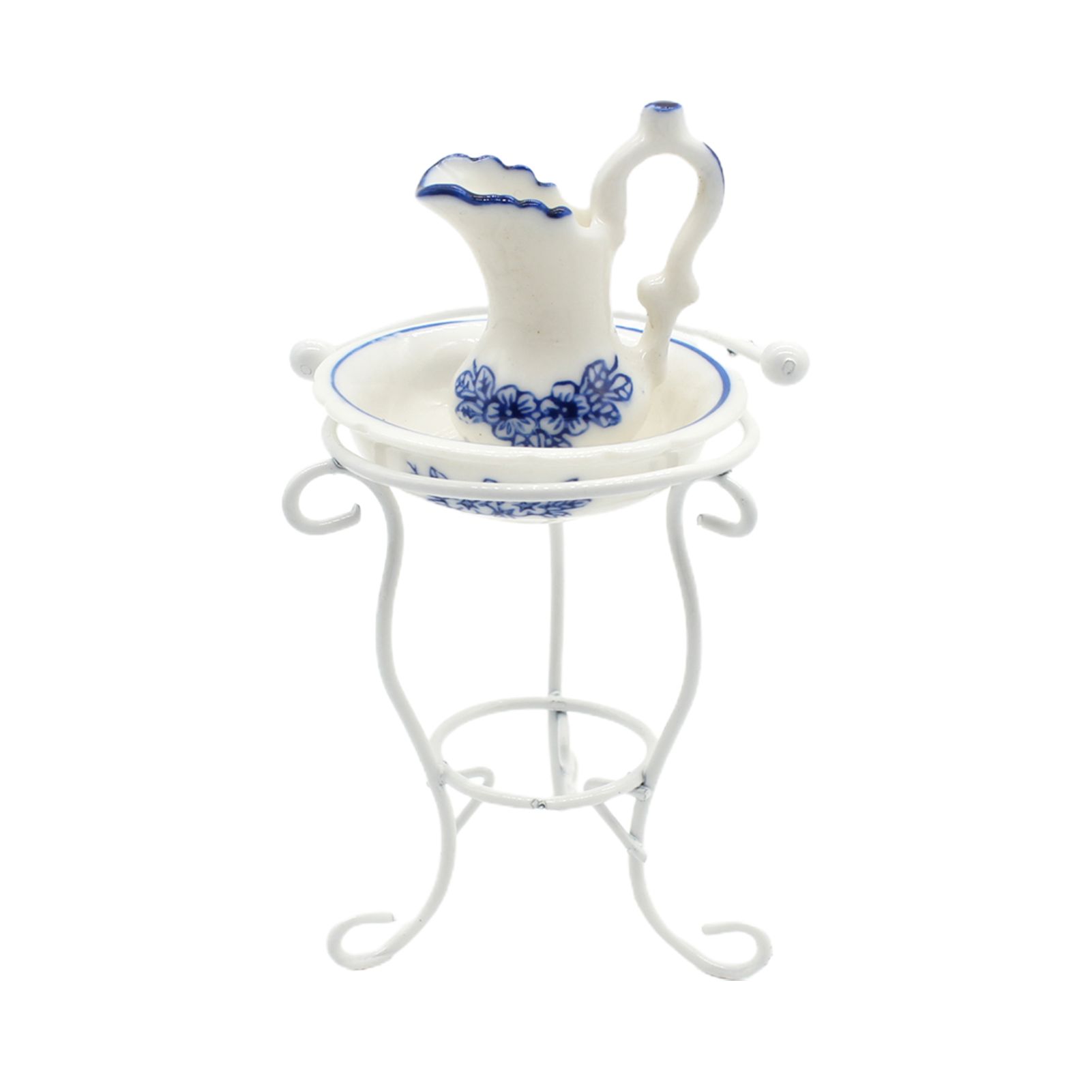Kettle Decoration Fine Workmanship Realistic Ceramic Mini Bathroom Washbasin Model for Gift