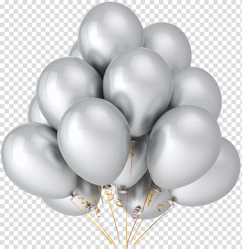Silver monty balloon 100 pieces