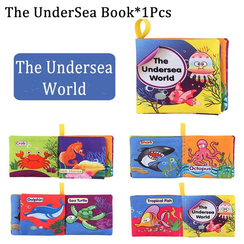 Soft Cloth Books Baby Boy/Girls 0-12 month Learning Cognize Books Toy Infant Kids Early Development educational toddler book ZXH