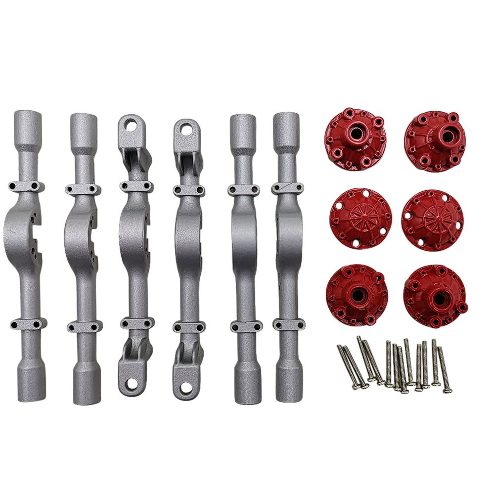 Yfashion Metal Front and Rear Axle Housing for WPL B-16 B-16K B-36 B-36K litary ruck RC Car Upgrade Parts