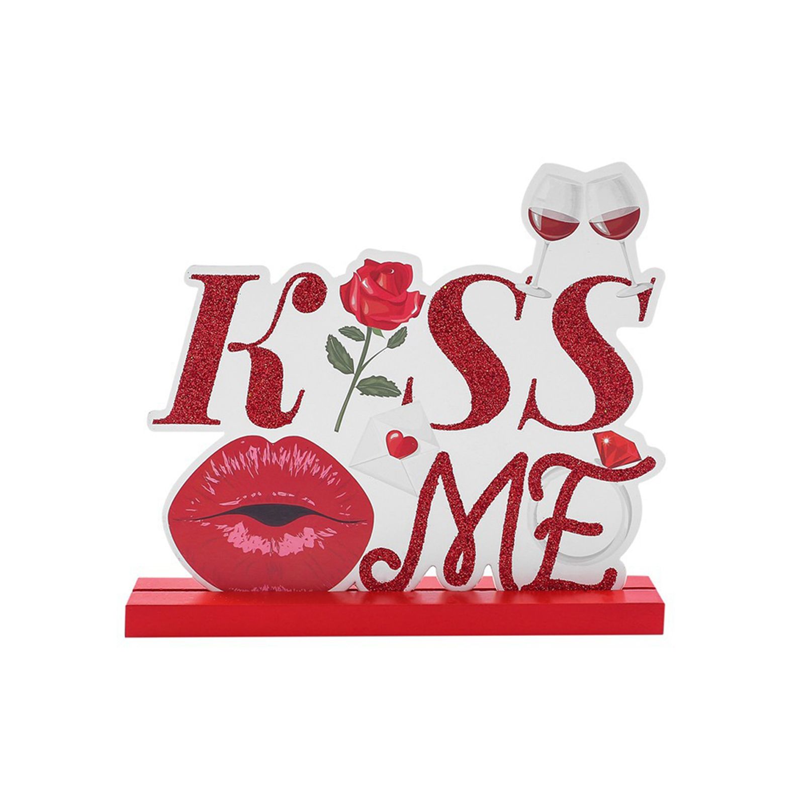 Love Block Letter Romance Sweat Atmosphere Kiss Letter Centerpiece