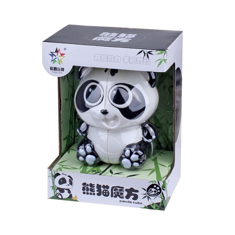 YuXin Panda / Tiger / Mouse / Penguin 2x2 Magic Cube ZhiSheng Animal puzzle mini Tiger 2x2 Keychain Stickers baby kids toys