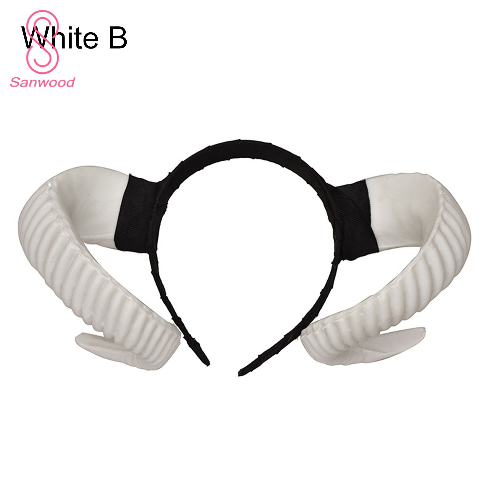 Sheep Horn Headwear Comfortable Halloween Party Cosplay Costume Photo Props