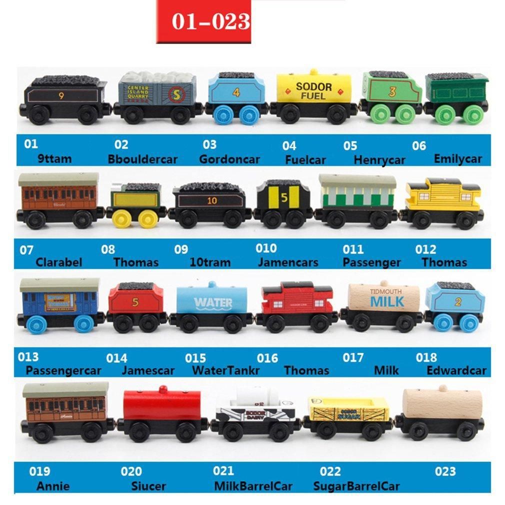 Children's Trains Toy Magnetic Thomas Wooden Train Car Interactive Games Toy