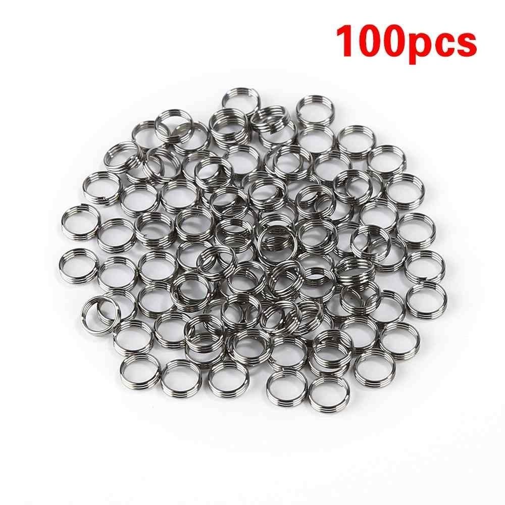 100PCS Fashion Stainless Steel Dart Shaft Ring Round Rings Set Dart Accessories - intl