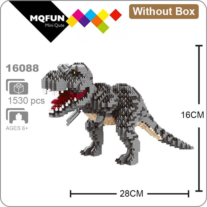 Balody 1457pcs+ Mini Blocks Green Dinosaur Dragon animal Building Toy Tyrannosaurus Model Park Figure Toys for Children Gifts