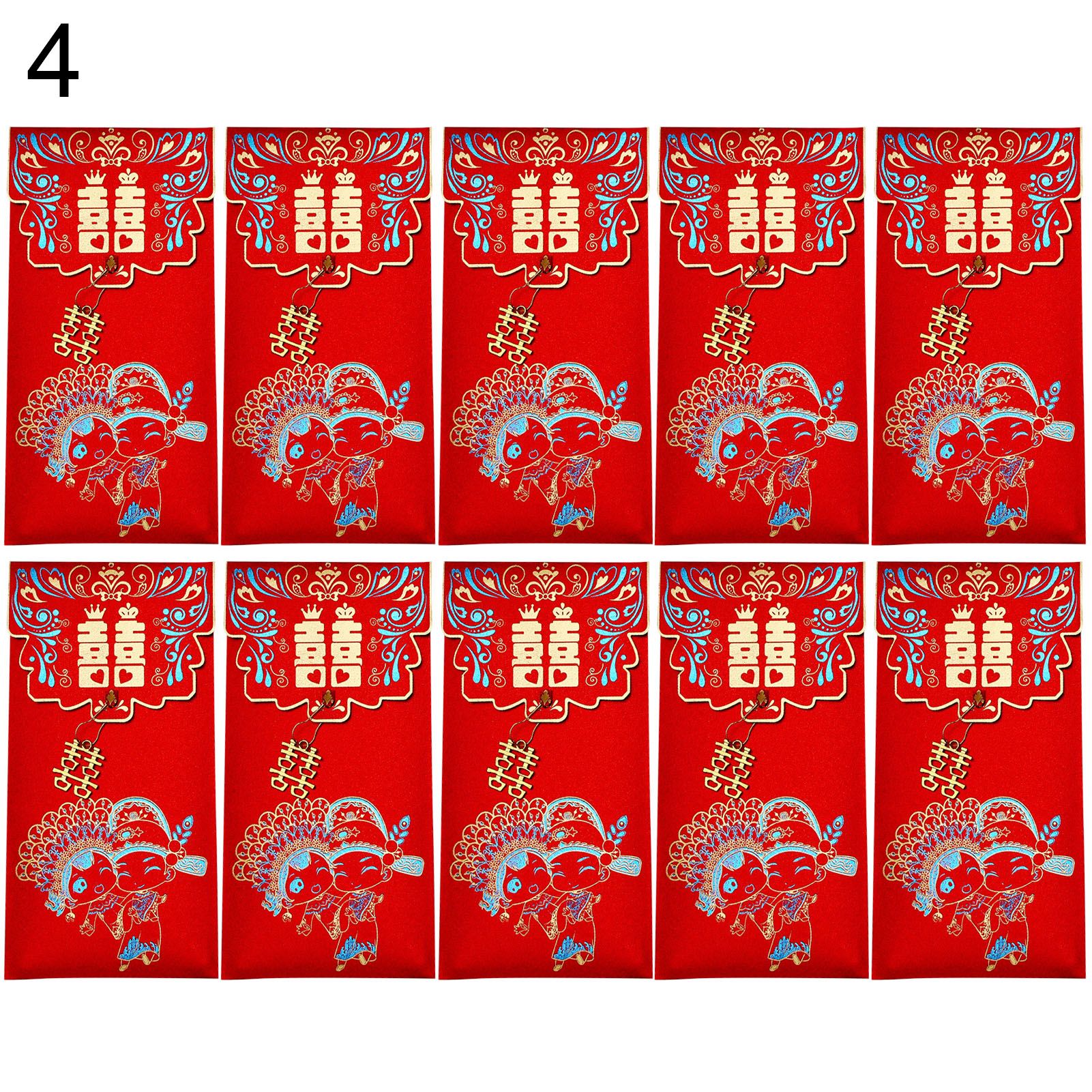 Red Lucky Pocket Eye-catching Wedding Pendant Tassel Money Pocket