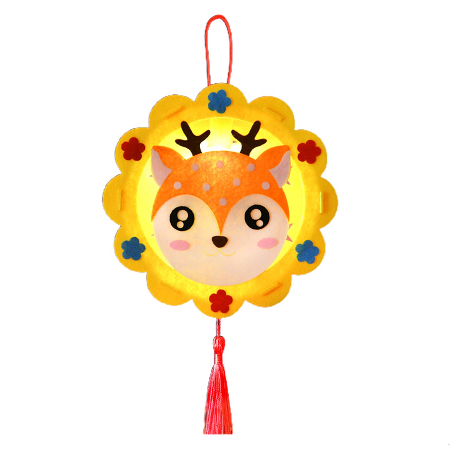 Lantern Pendant Animal Appearance New Year Felt Mini Lantern