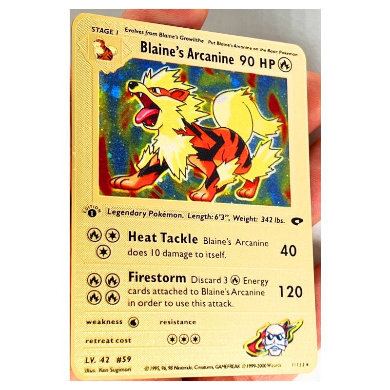 Pokemon 41 Styles Charizard Pikachu GX MEGA Gold Metal Card Super Game Hobbies Action Toy Figures Cards Toys for Children Gift