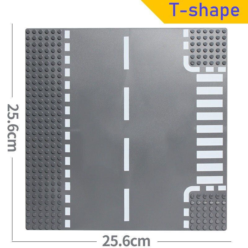 Classic Road Base Plates Plastic Bricks city street Baseplates Compatible with lego dimensions Building Blocks Construction