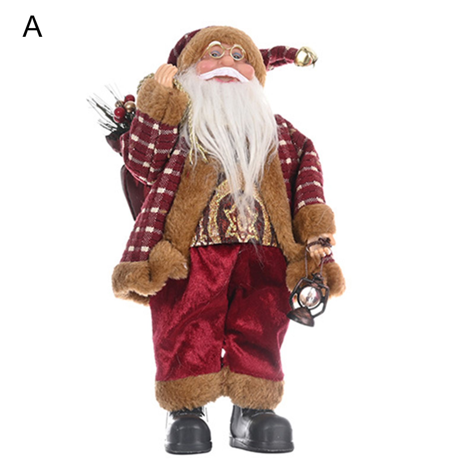 Standing Santa Claus Creative Christ Standing Santa Figure Decorations