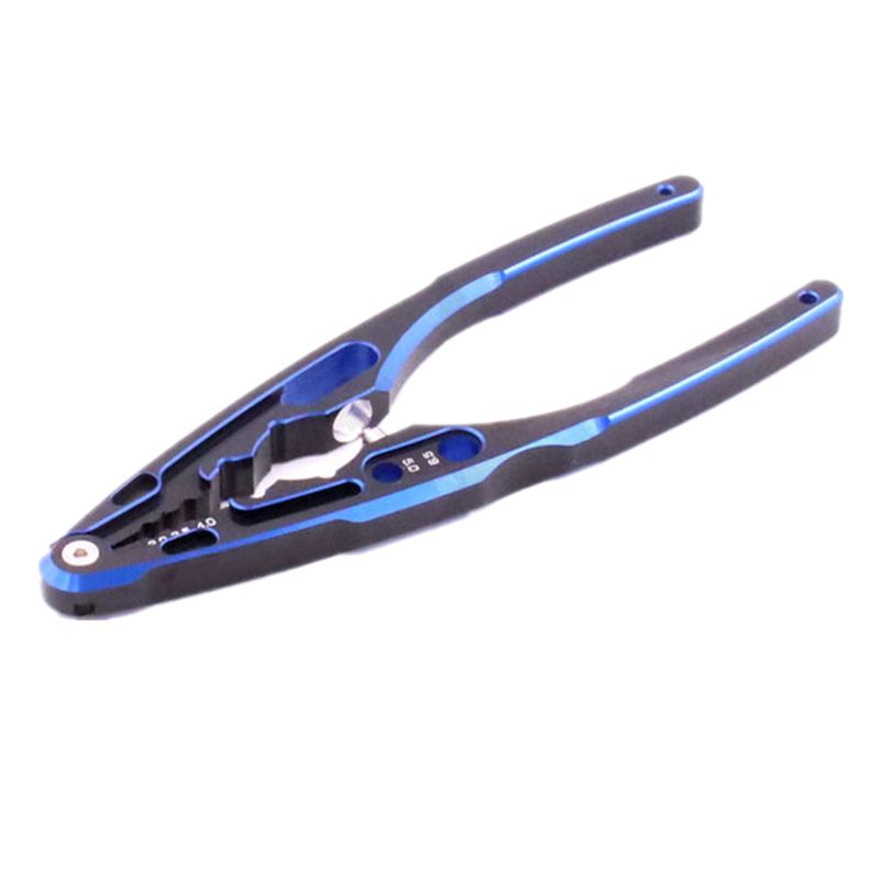 Remote Control RC Model Car Tool Metal Multi-Function Shock Absorber Pliers Rod Ball Head Clamp Shock Absorber Clip,Blue
