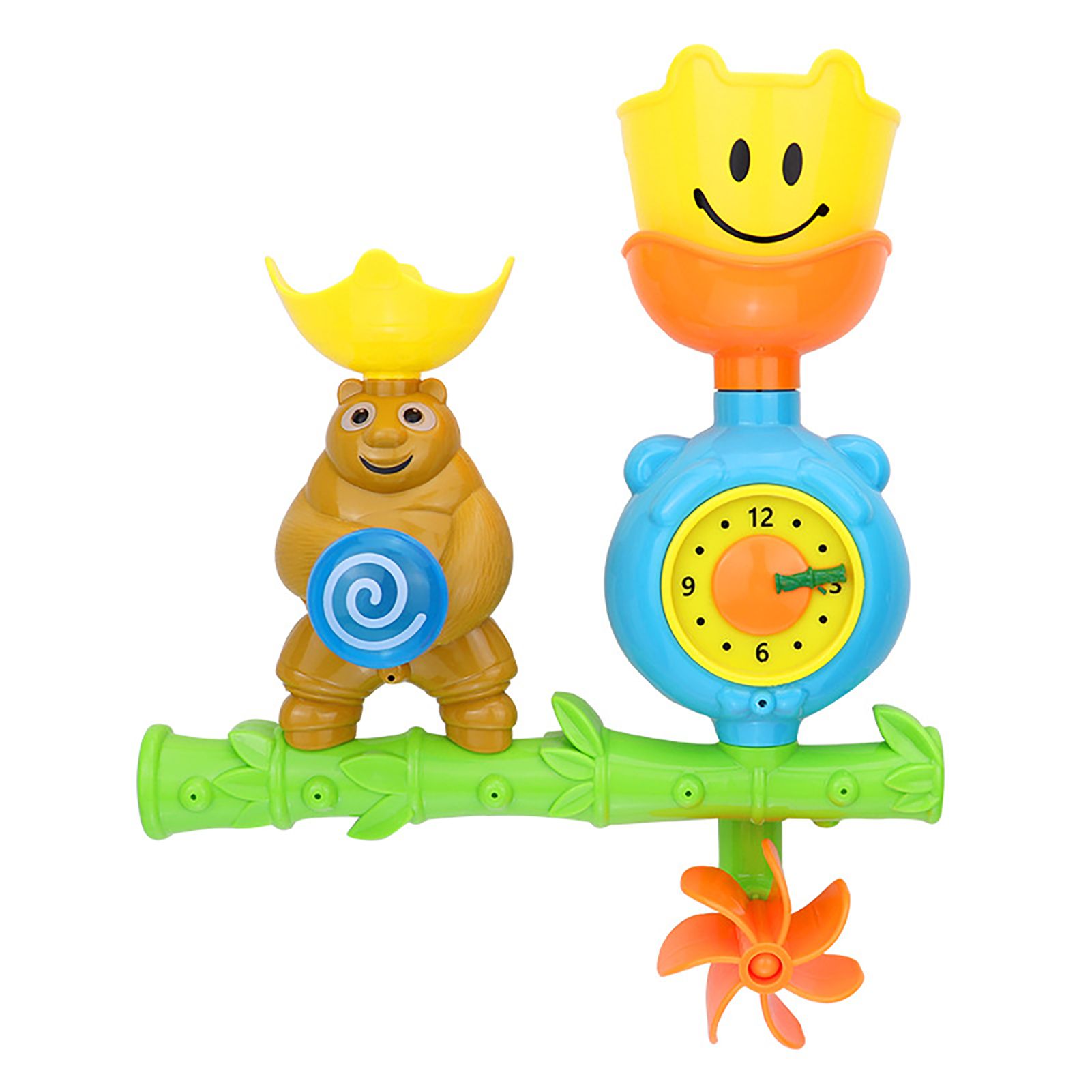 Bath toy Bear Shape Strong Suction Plastic Baby Funny Shower Interesting Toy for Gift