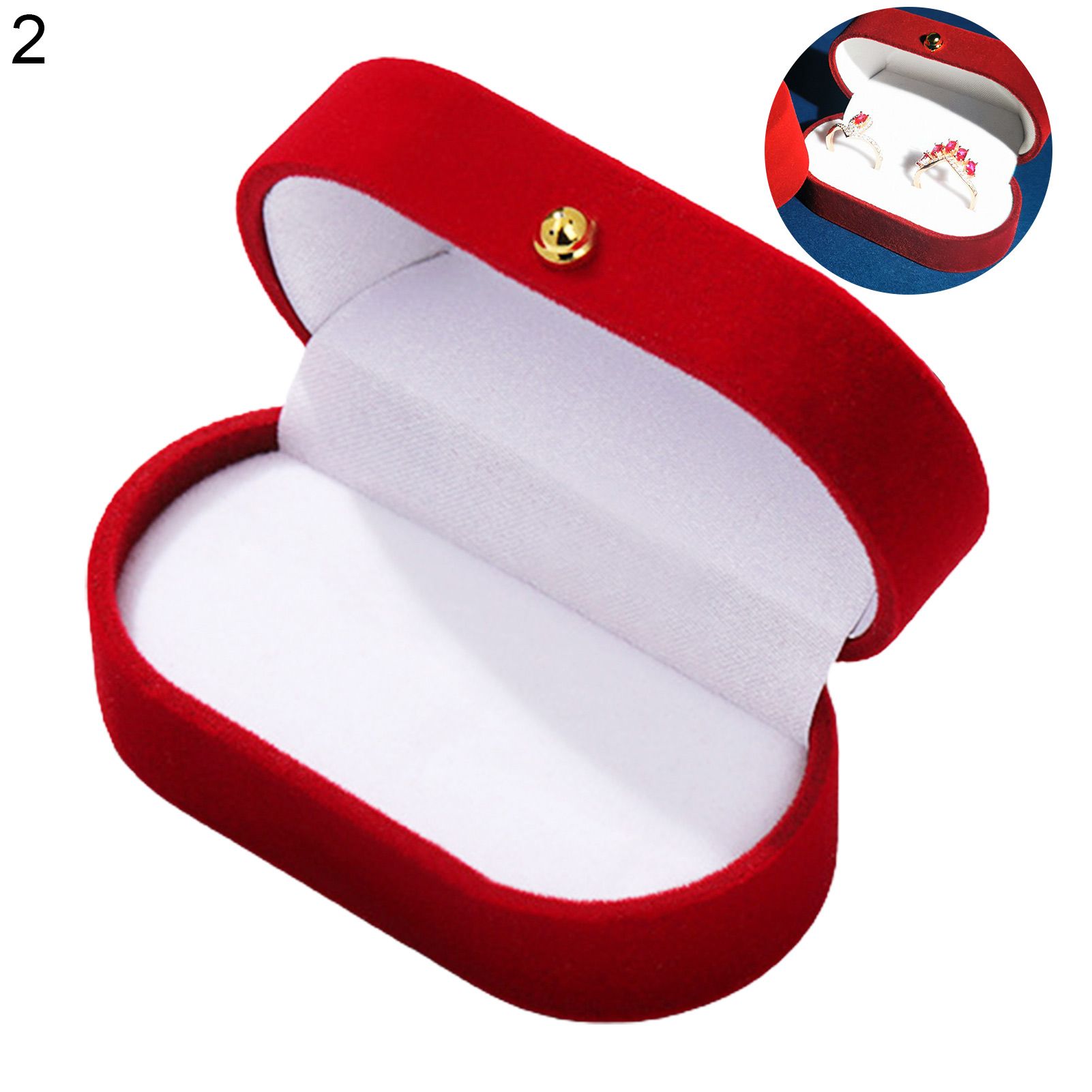 Jewelry Ring Box Bright-colored Elegant Elegant Couple Rings Earrings Box